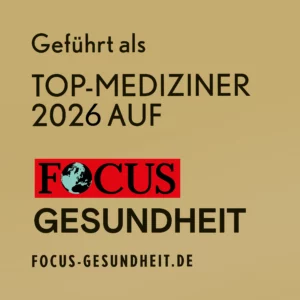 Als Top Mediziner 2026 ausgezeichnet von FOCUS Gesundheit