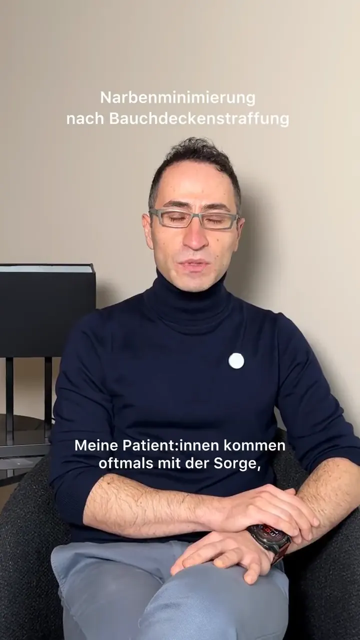 Tip Dr. Yigitcan Uludag erklärt die Narbenminimierung